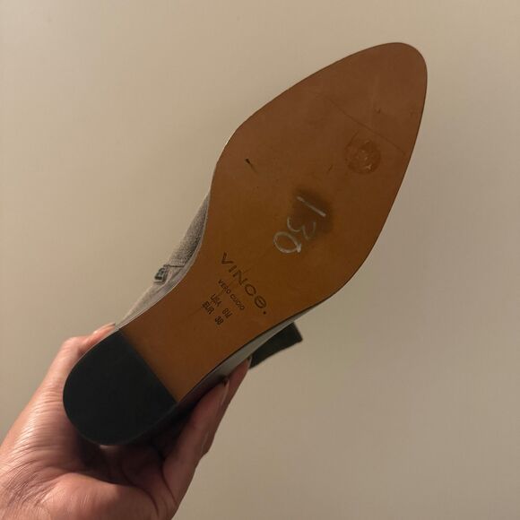 Vince Mavis Moleskine Grey Suede Wedge Bootie with Side Zip Closure Sz 8 - Picture 9 of 9